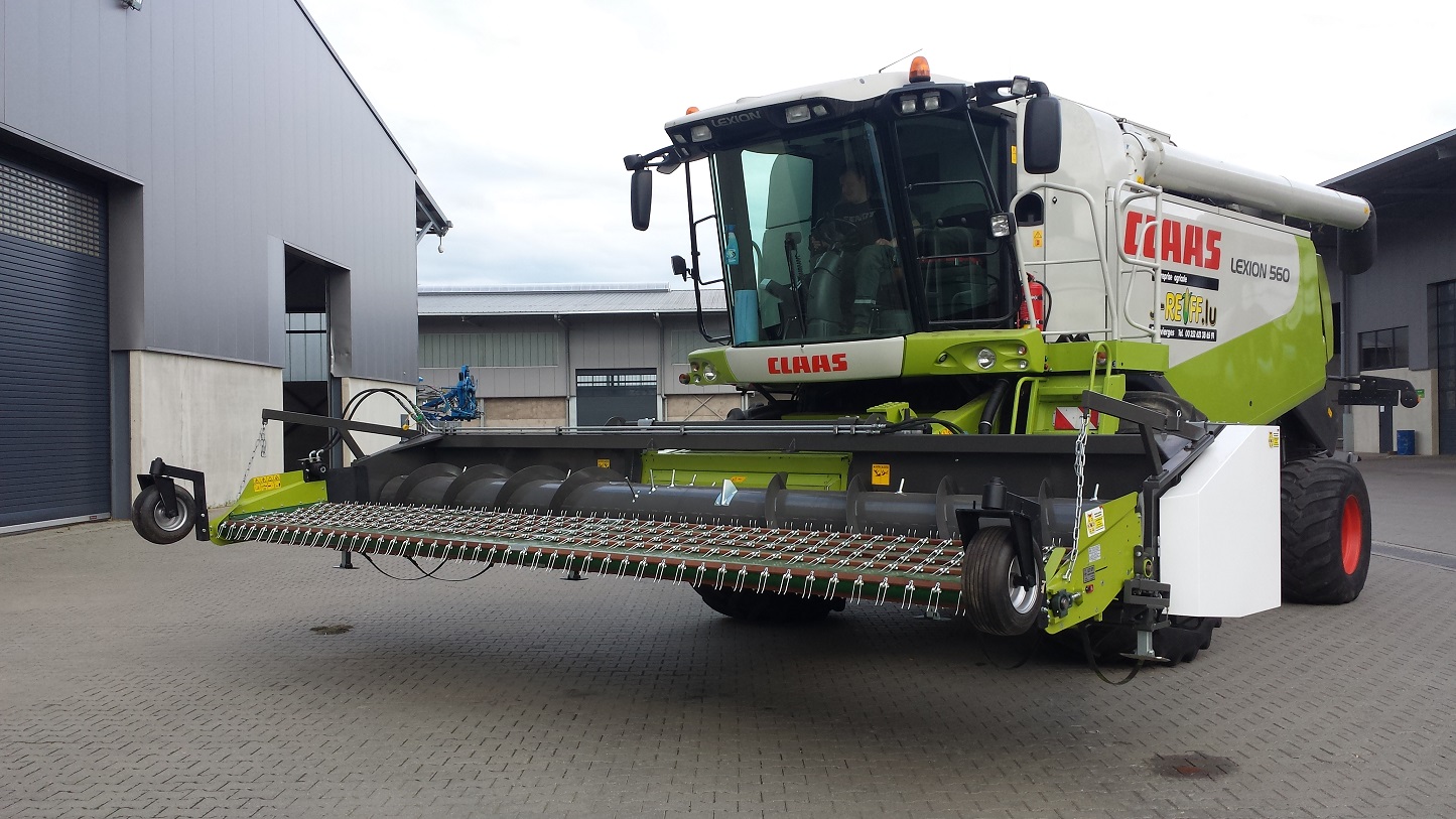 Récolte de semences d'herbe